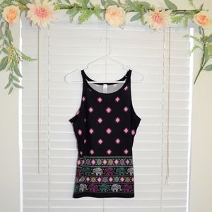 No Boundaries – Black Graphic Tank Top